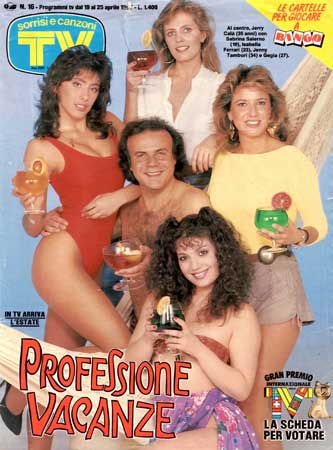 jerry cala in Professione vacanze - TV sorrisi e canzoni